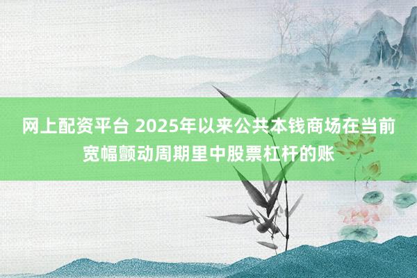 网上配资平台 2025年以来公共本钱商场在当前宽幅颤动周期里中股票杠杆的账